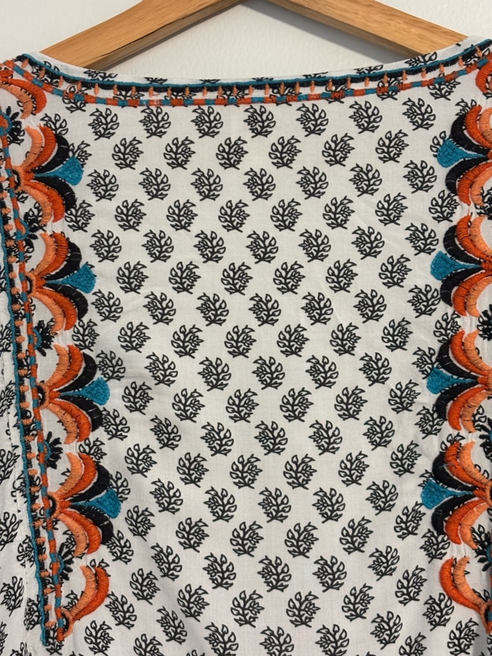 Sundance Embroidered Boho Blouse Medium Flowy Lined Top - Picture 11 of 16